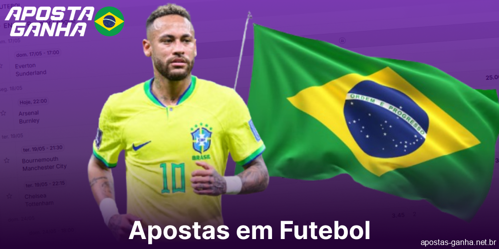 Opções de apostas em futebol disponíveis na Aposta Ganha para jogadores do Brasil