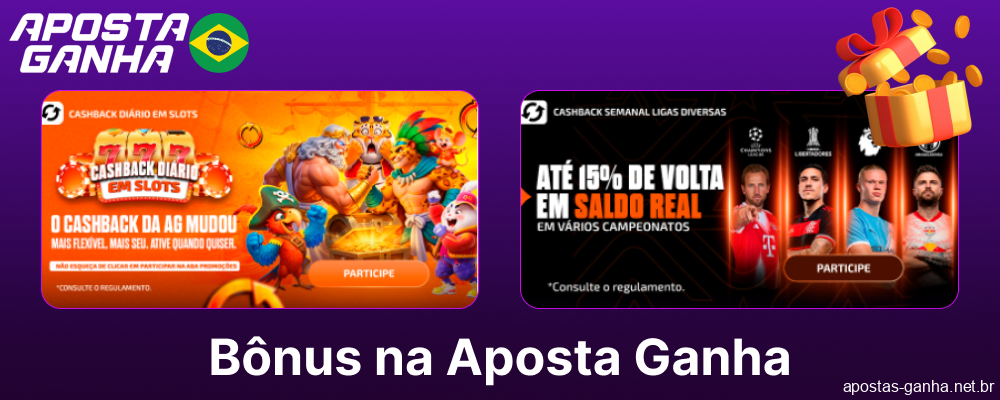 Bônus e ofertas especiais da Aposta Ganha disponíveis no Brasil