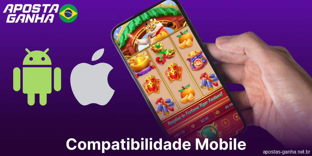 Jogo de slot Fotrune Tiger disponível na aplicação móvel Aposta Ganha