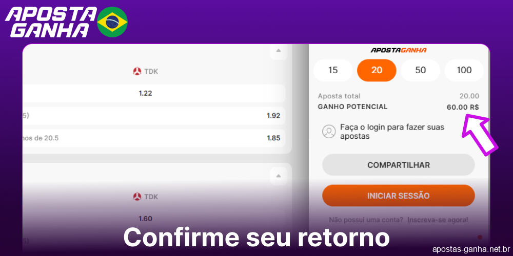 Confirme seu retorno no Aposta Ganha
