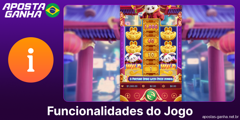 As principais características do jogo Fortune Rabbit disponível na Aposta Ganha