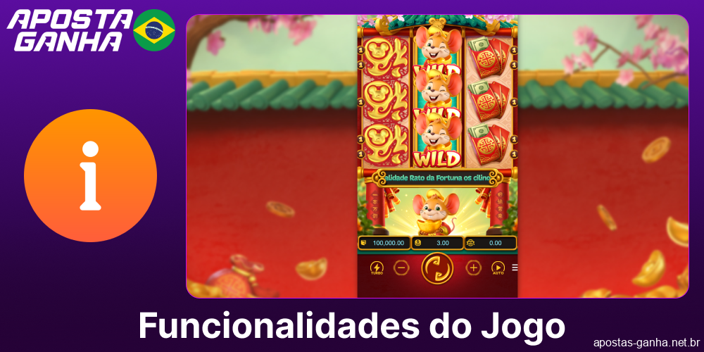 As principais características do jogo Fortune Mouse disponível na Aposta Ganha