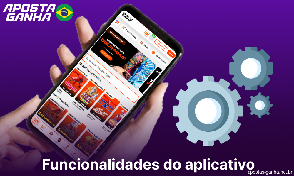 Recursos do aplicativo Aposta Ganha para jogadores do Brasil