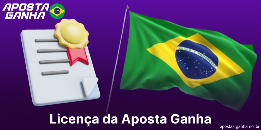 Information about Aposta Ganha's license and legal status in Brazil