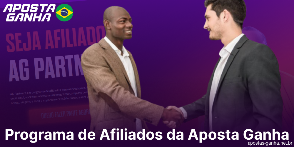 Programa de afiliados da Aposta Ganha para jogadores brasileiros