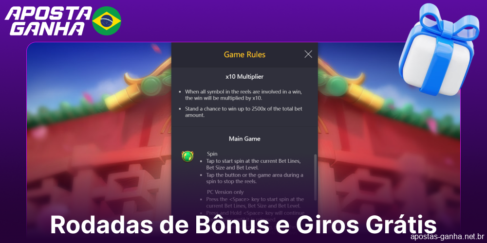 Rodadas de bónus e rodadas grátis no Fortune Tiger na Aposta Ganha