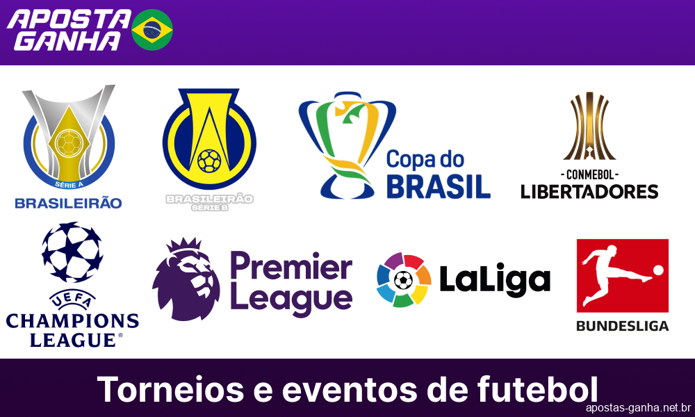 Torneios e eventos de futebol na Aposta Ganha para jogadores do Brasil