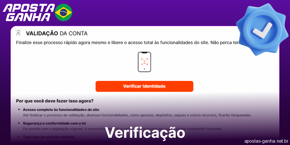 Guia de verificação do Aposta Ganha para jogadores do Brasil